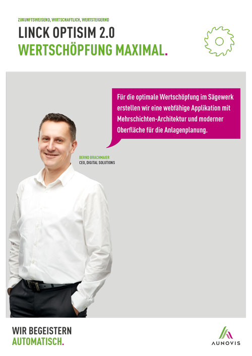 Applikationsbericht: LINCK OptiSIM 2.0, maximale Wertschöpfung im Sägewerk mit webfähiger Applikation