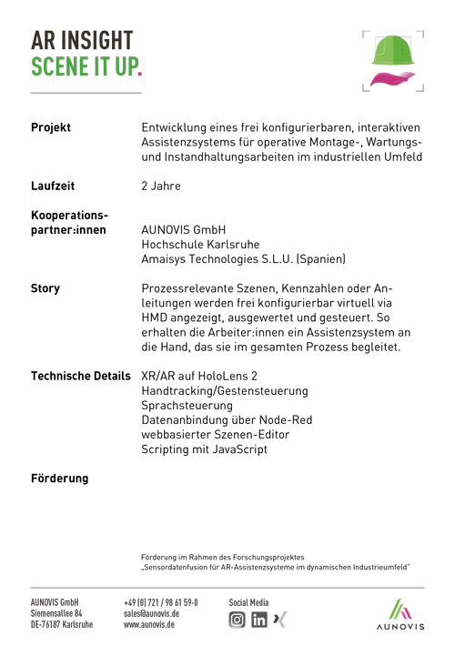 AR Insight - scene it up Datenblatt