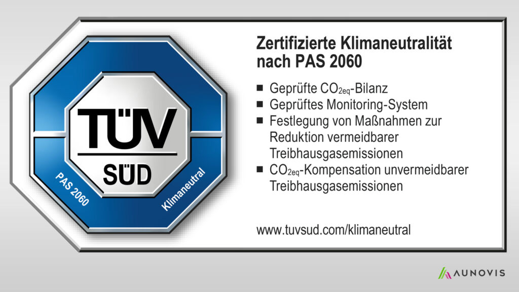 AUNOVIS PAS 2060 Zertifikat